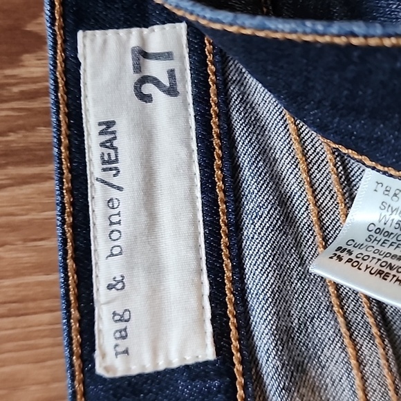 Rag and bone skinny dark indigo wash in SHEFFIELD mid rise - Picture 11 of 15